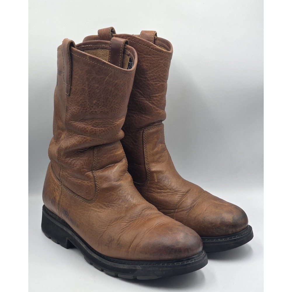 Wolverine Men's Work Boots W08375 Leather Pull On Brown 12 EW Extra Wide 45